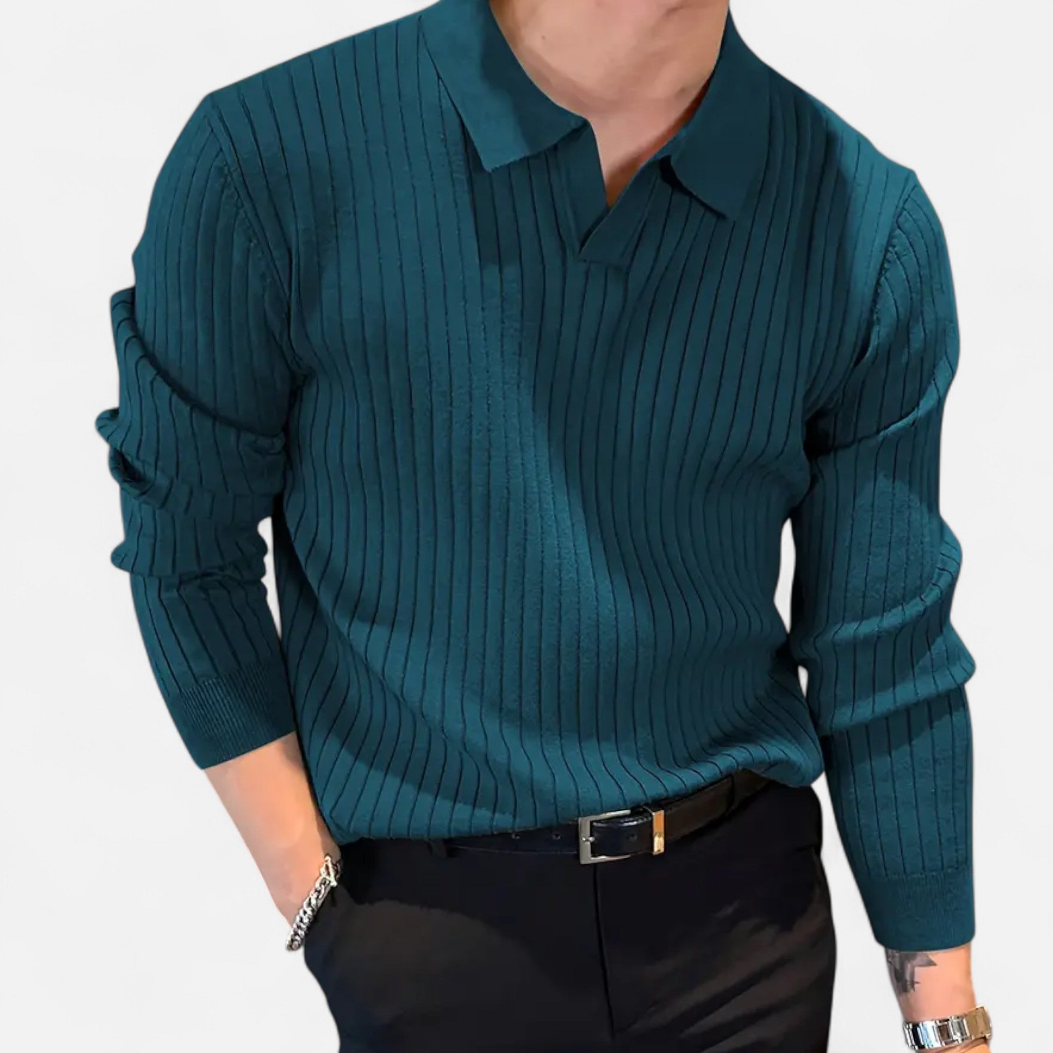 Etclair Mode | Men’s Classic Collar Knit Pullover