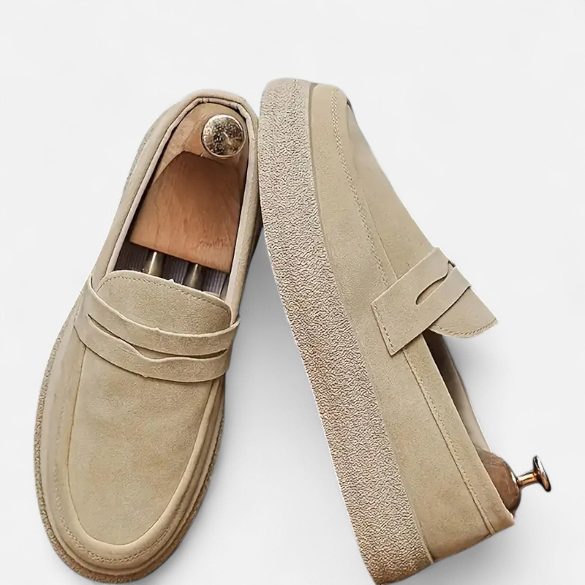 Etclair Mode | Men’s Classic Loafers with Buckle Detail