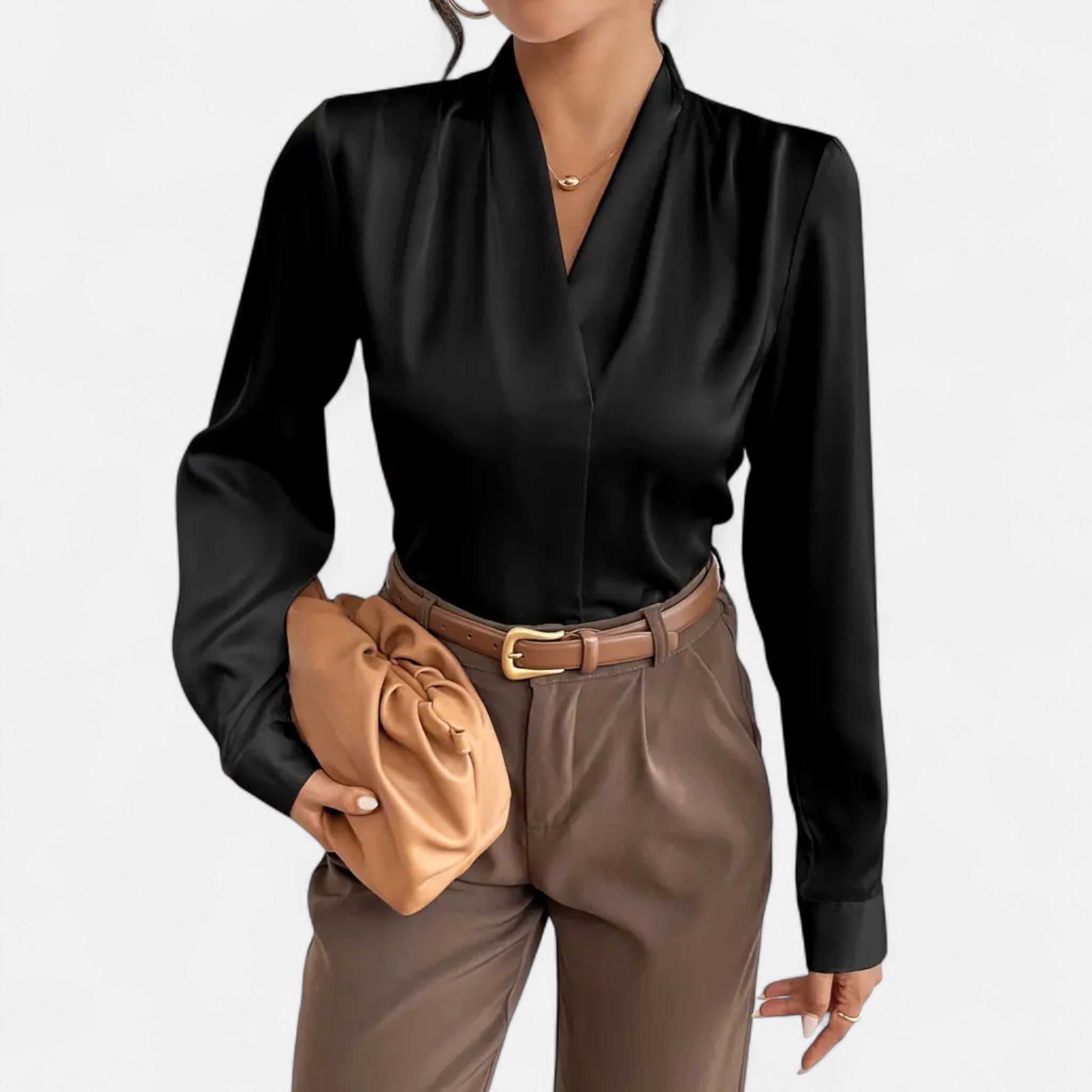 Etclair Mode | Women’s Classic Long Sleeve Blouse