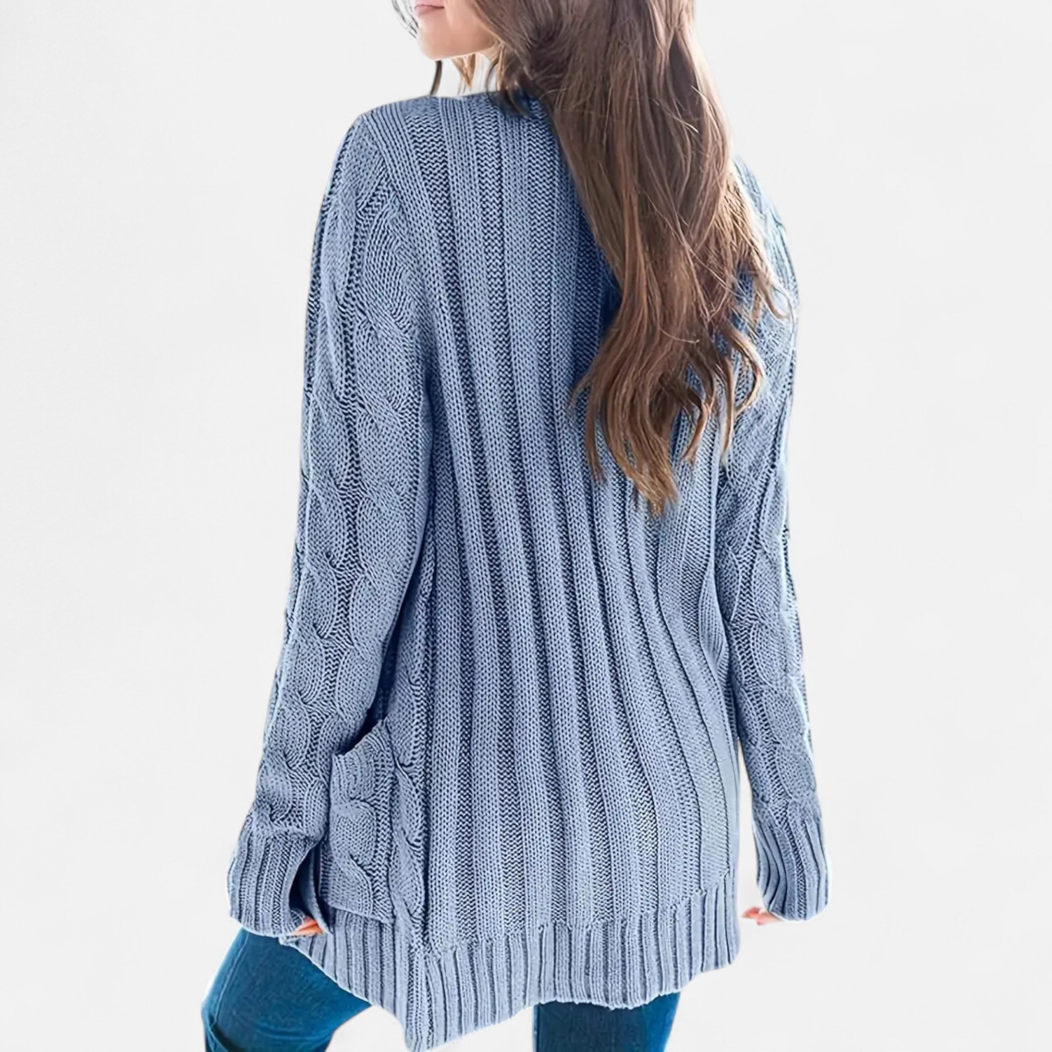 Etclair Mode | Women’s Vintage Cable Knit Cardigan