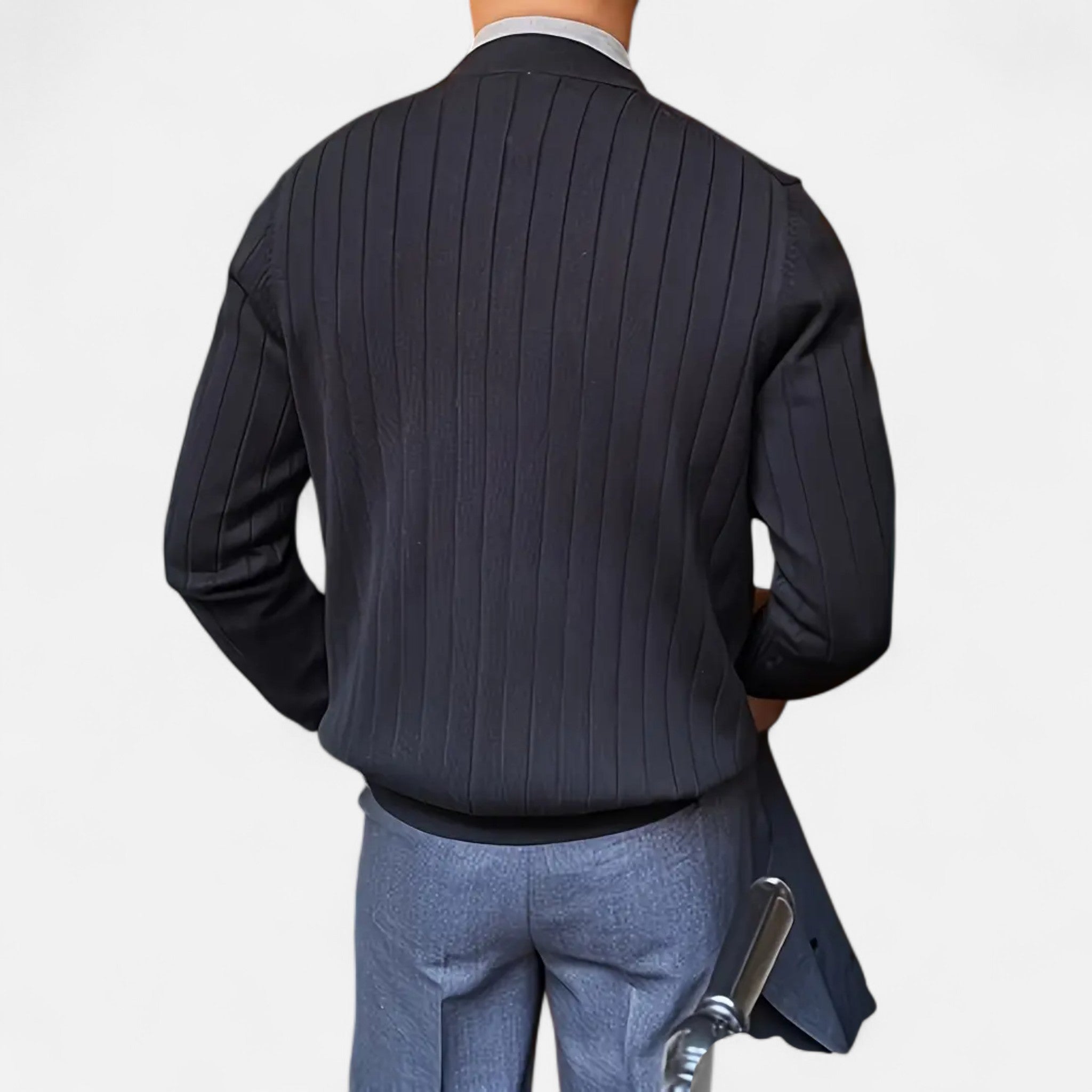 Etclair Mode | Men’s Classic Wool Button Cardigan