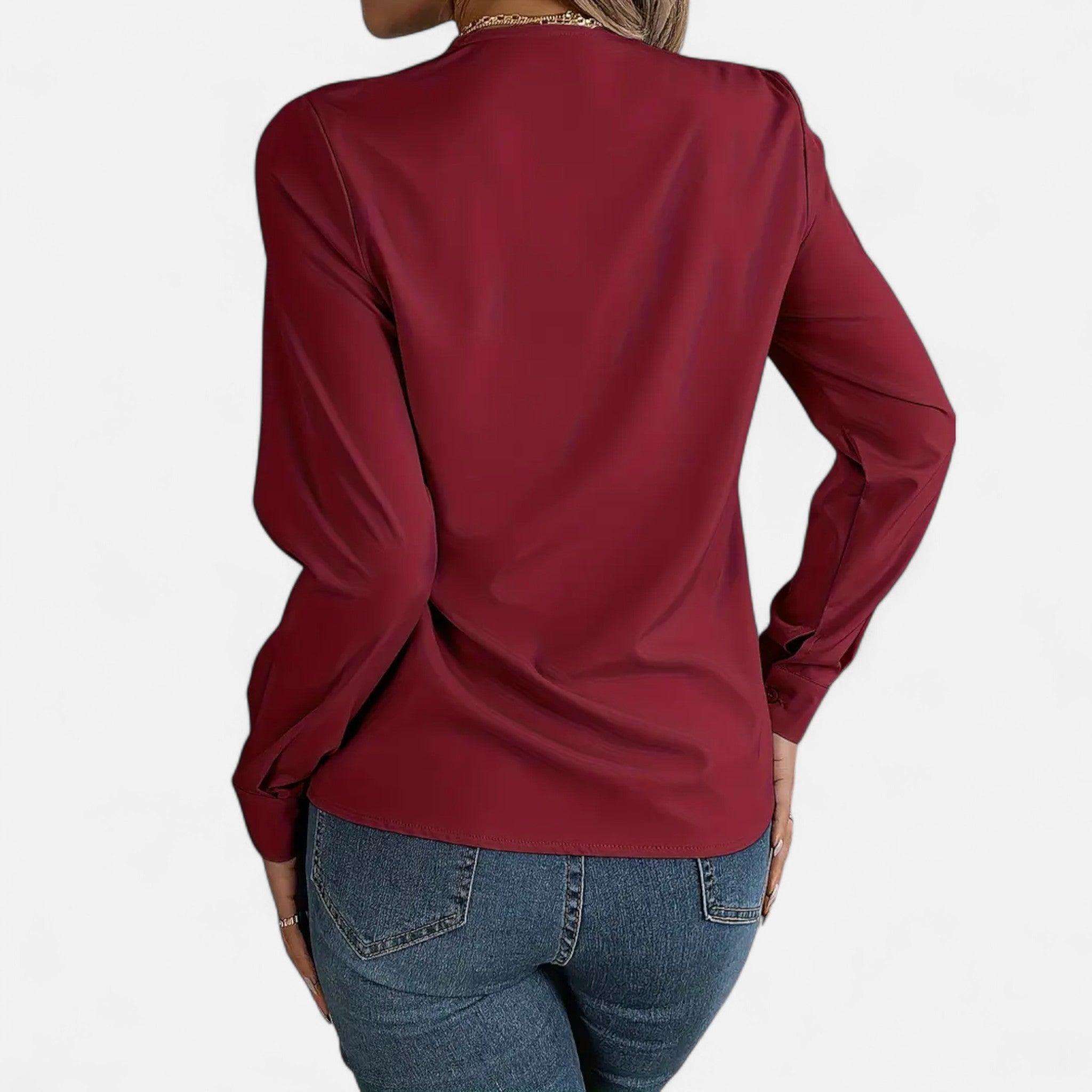Etclair Mode | Women’s Elegant V-Neck Shirt