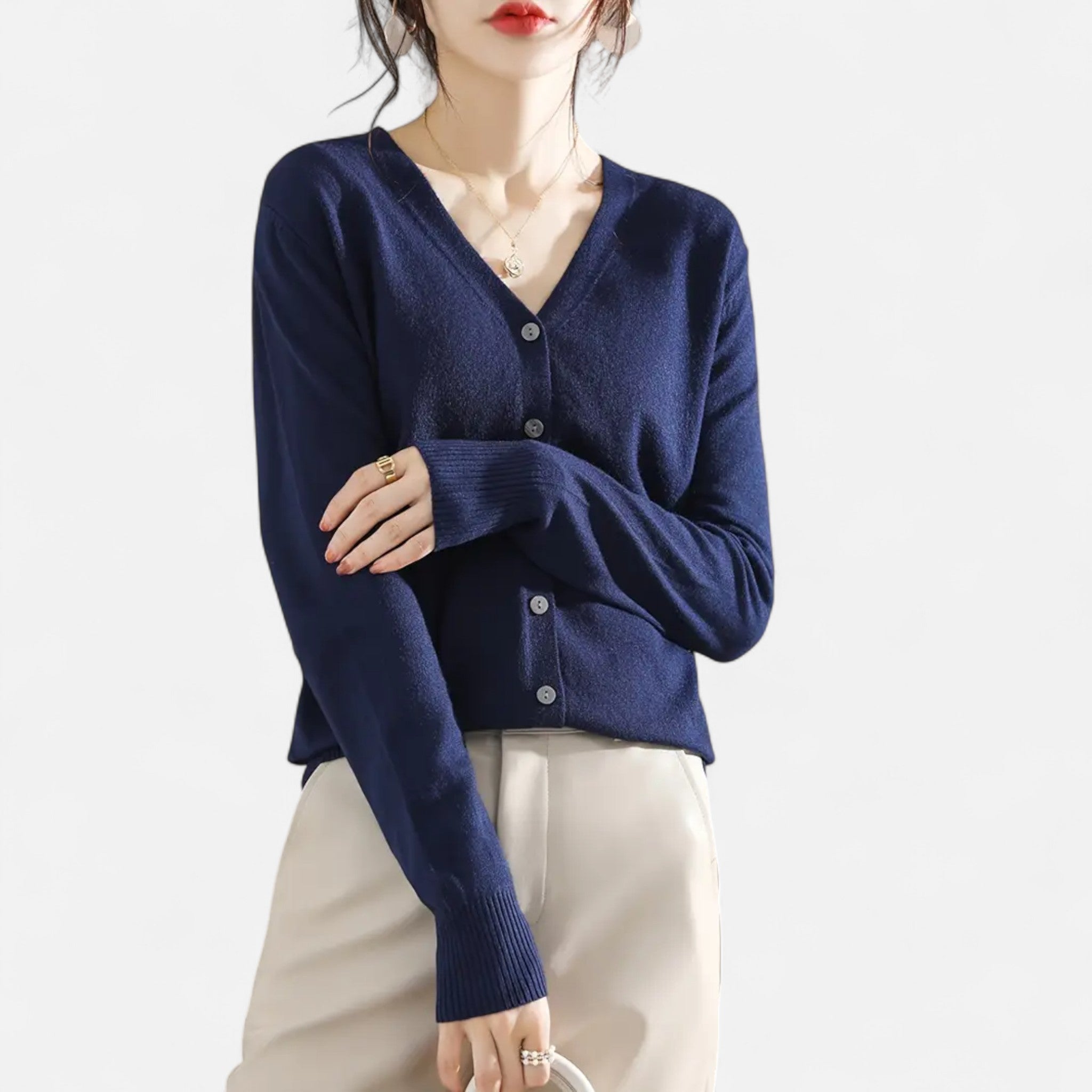 Etclair Mode | Women’s Classic Long Sleeve Cardigan