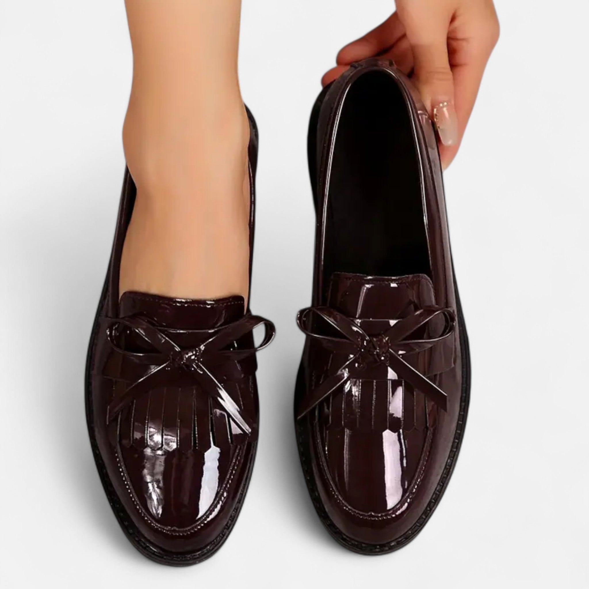 Etclair Mode | Women’s Tassel Bow Loafers