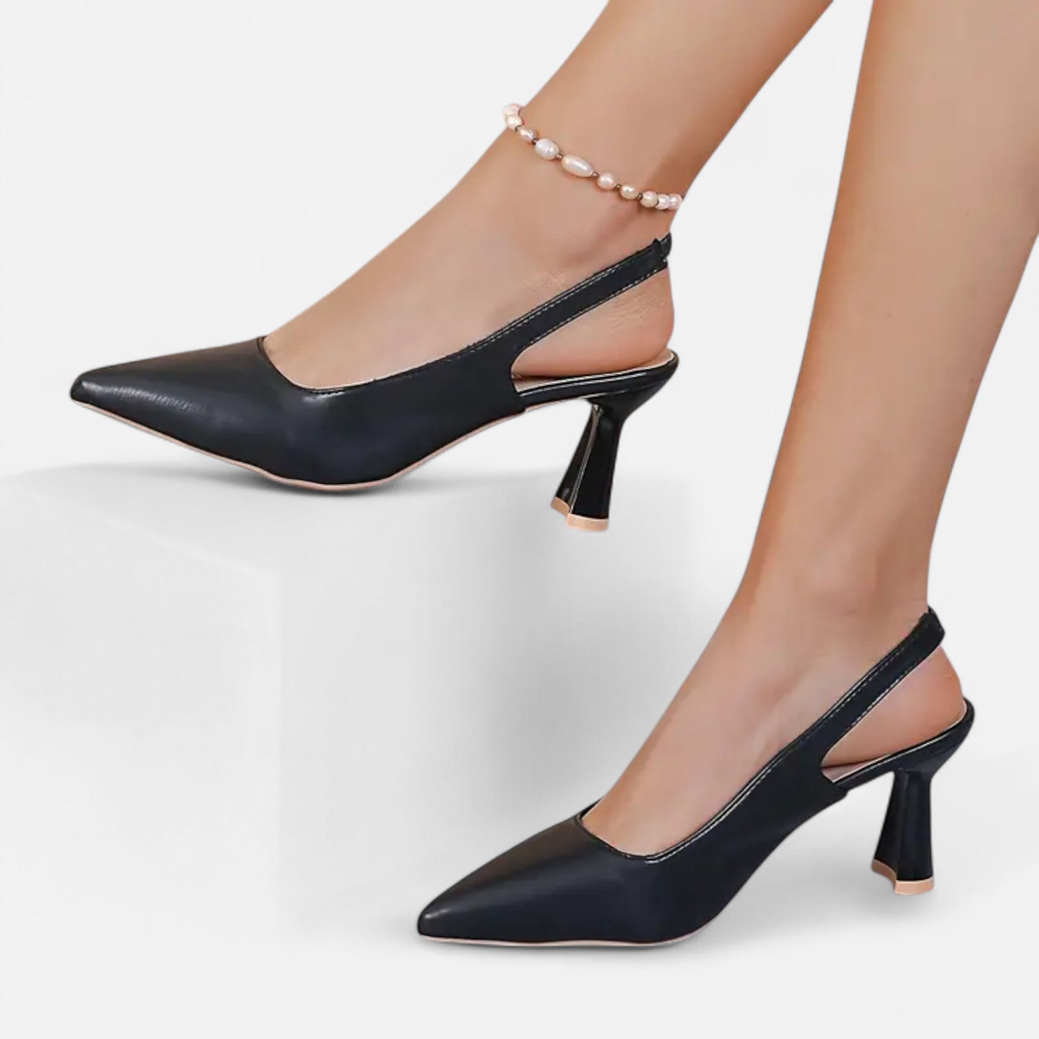 Etclair Mode | Women’s Elegant Pointed Slingbacks