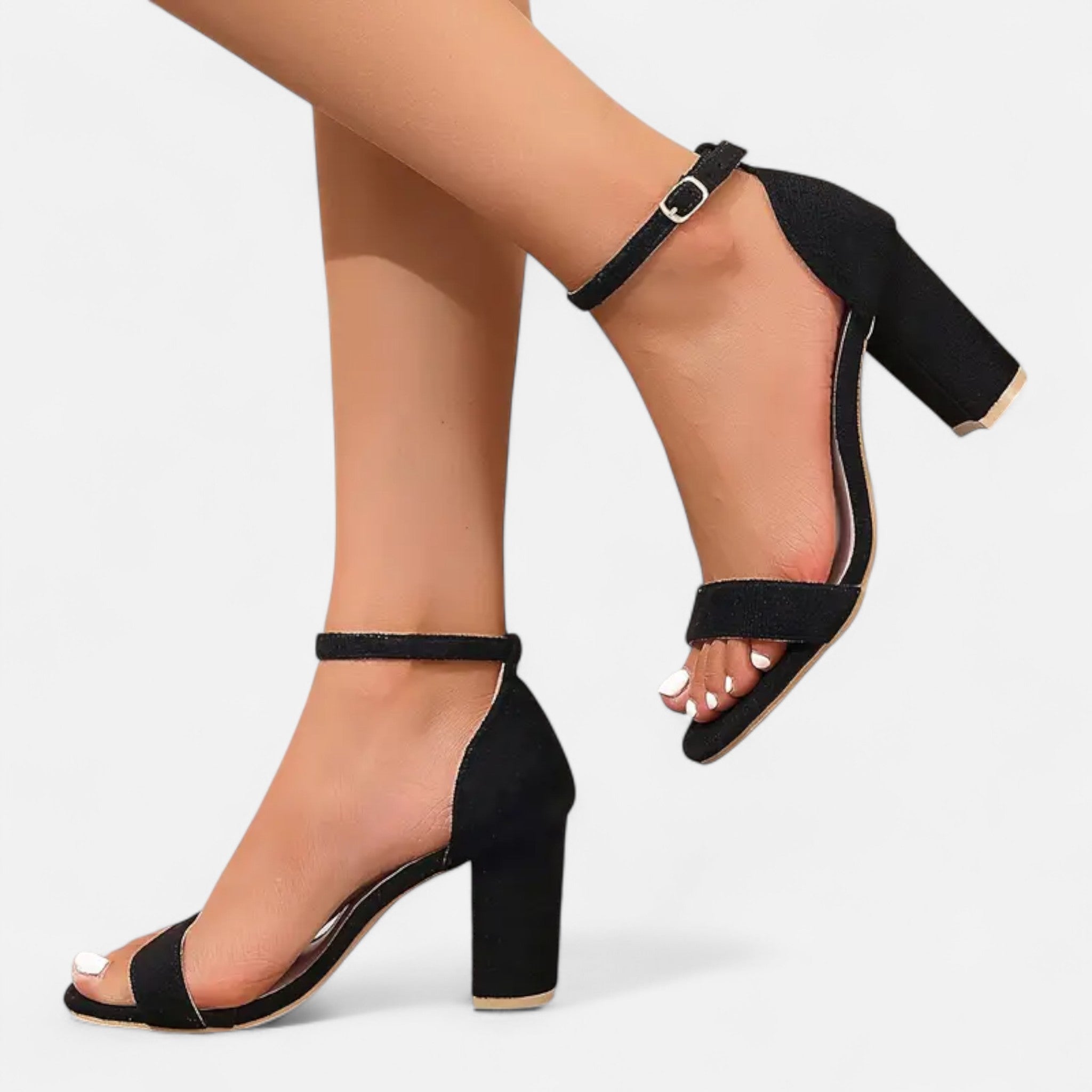 Etclair Mode | Women’s Elegant Buckle Strap Heels