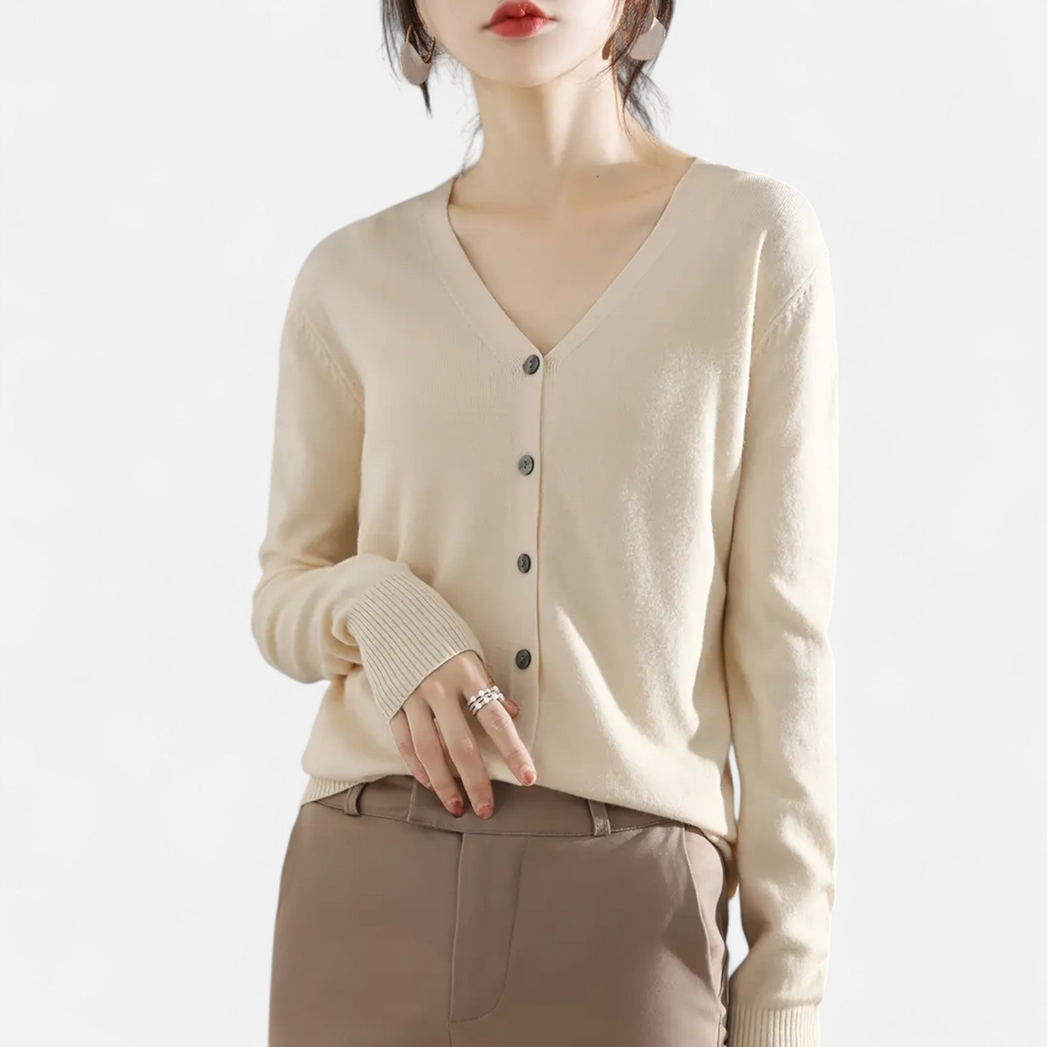 Etclair Mode | Women’s Classic Long Sleeve Cardigan