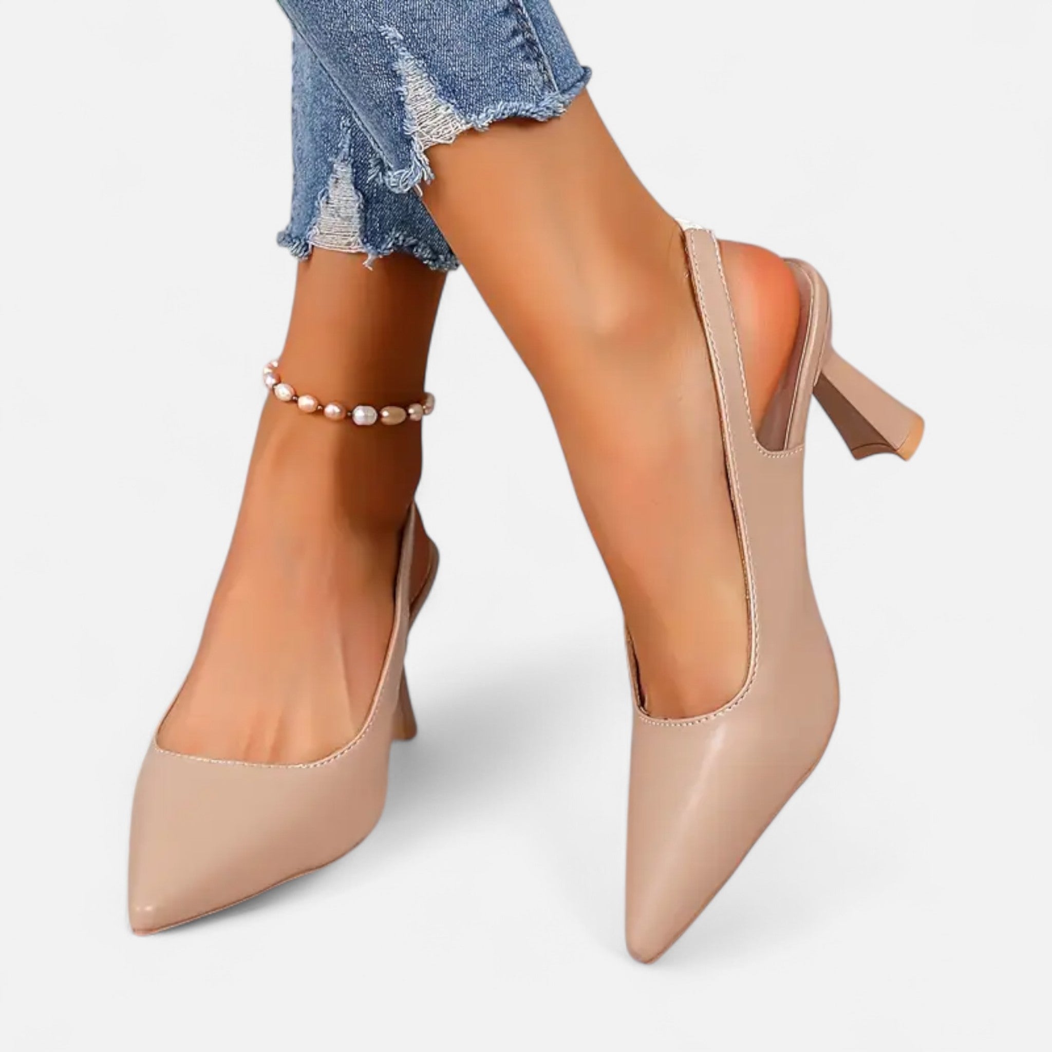Etclair Mode | Women’s Elegant Pointed Slingbacks