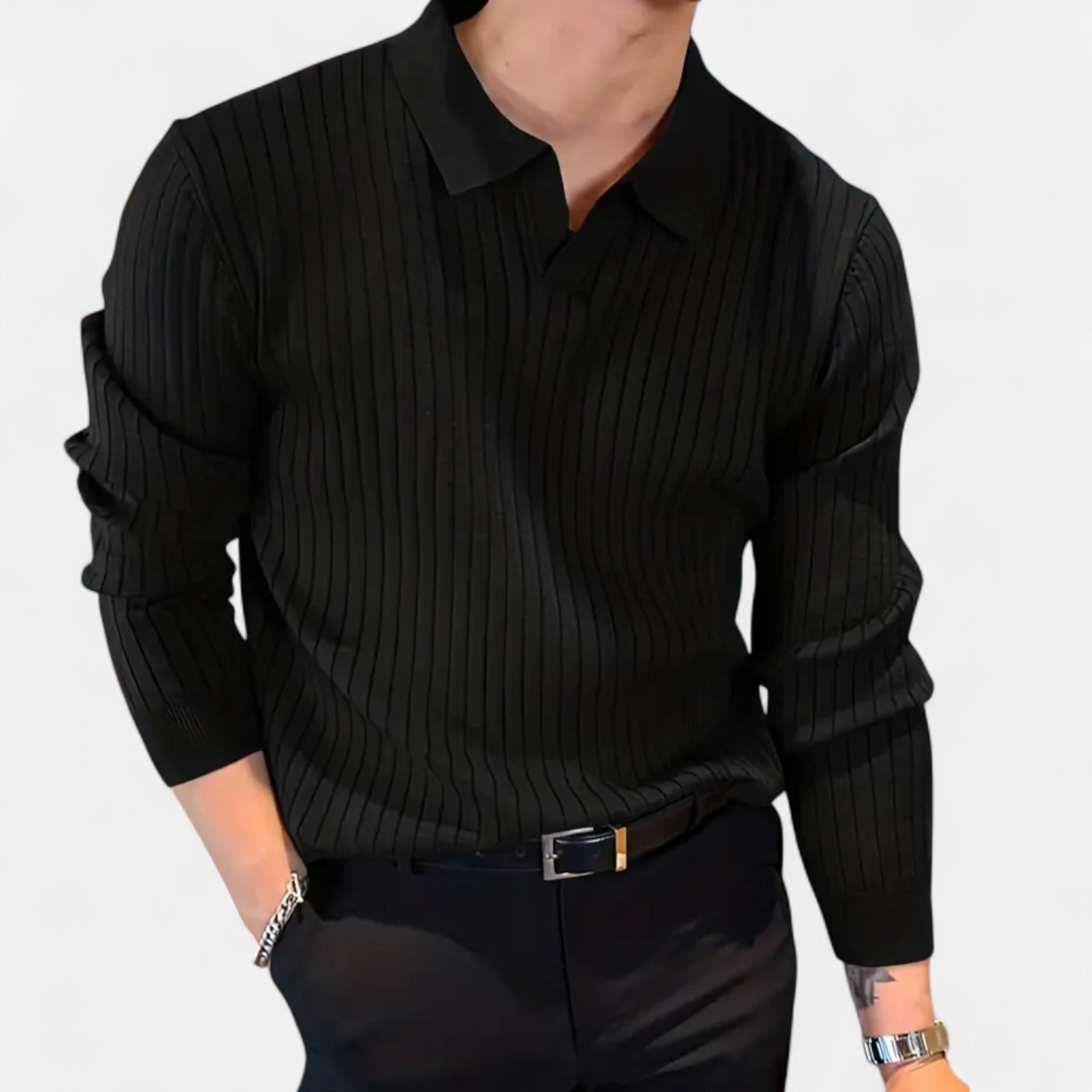 Etclair Mode | Men’s Classic Collar Knit Pullover