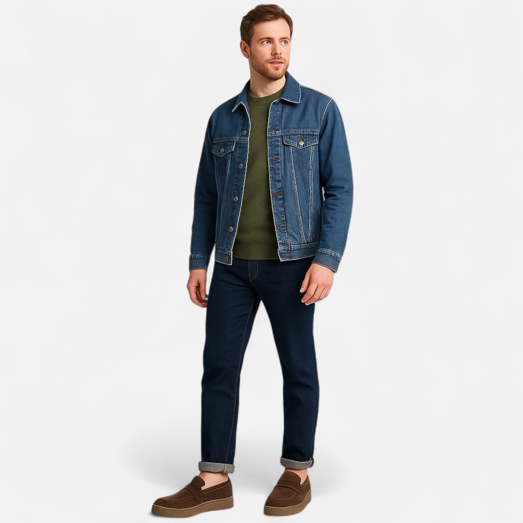 Etclair Mode | Men’s Classic Loafers with Buckle Detail