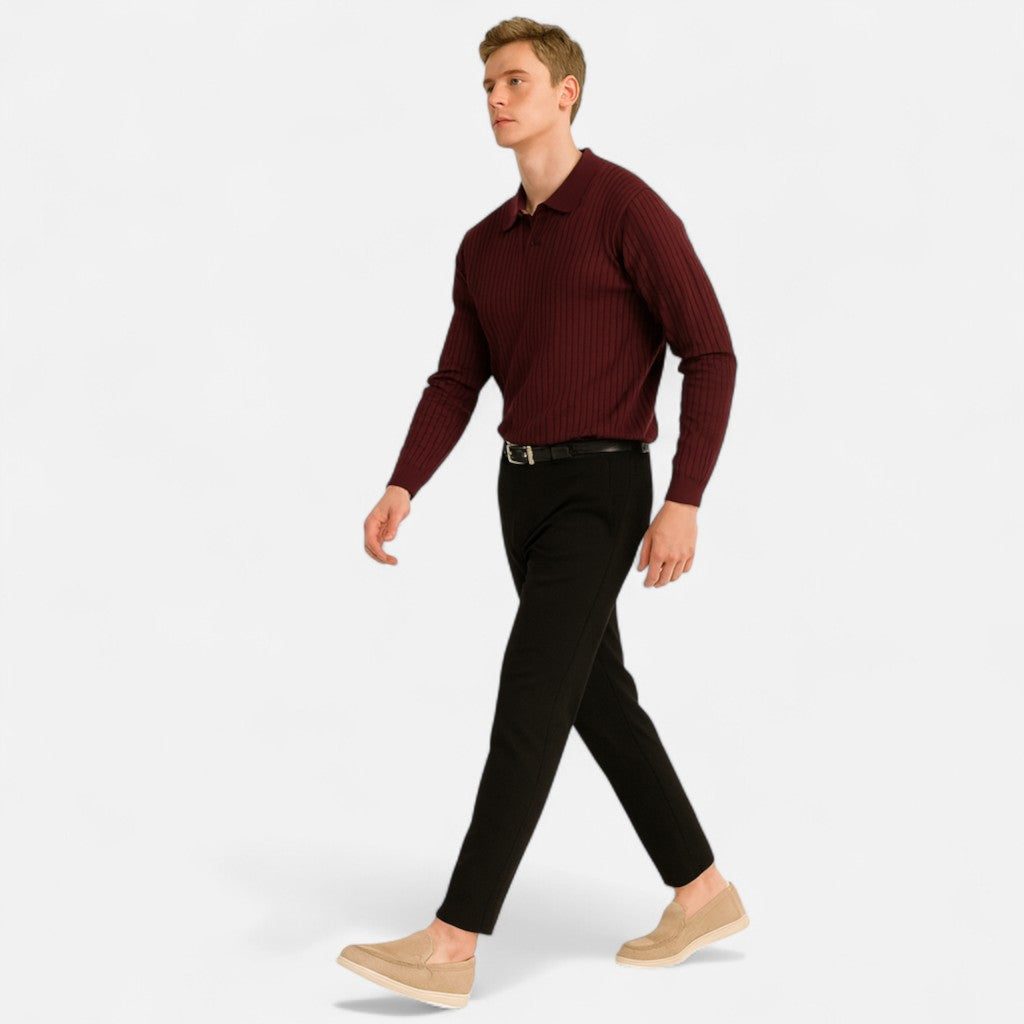 Etclair Mode | Men’s Classic Collar Knit Pullover