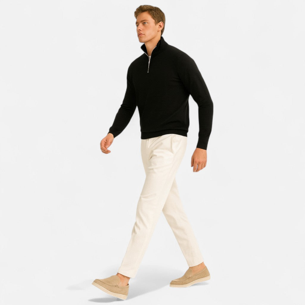 Etclair Mode | Men’s Stand Collar Knit Pullover