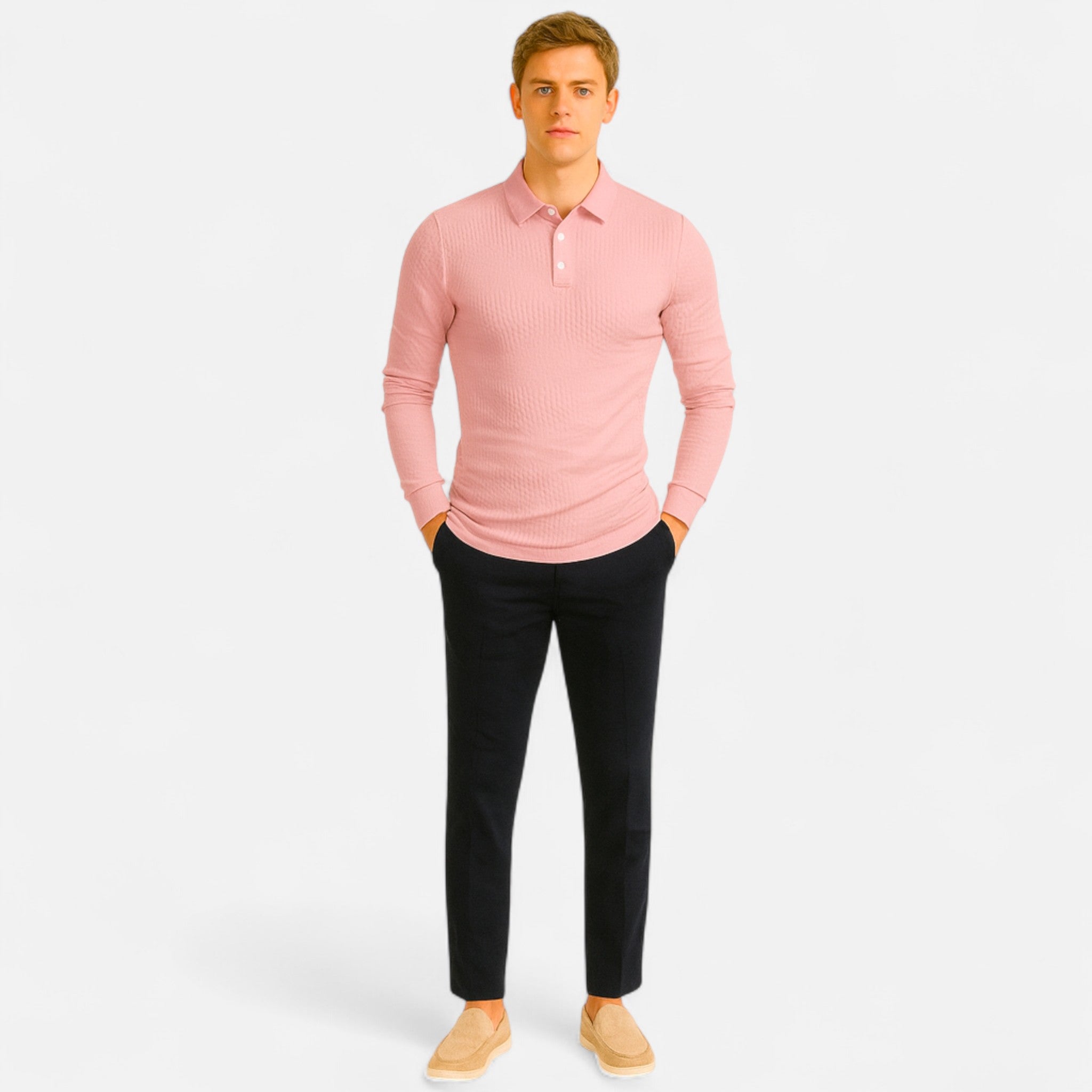 Etclair Mode | Men’s Jacquard Summer Polo