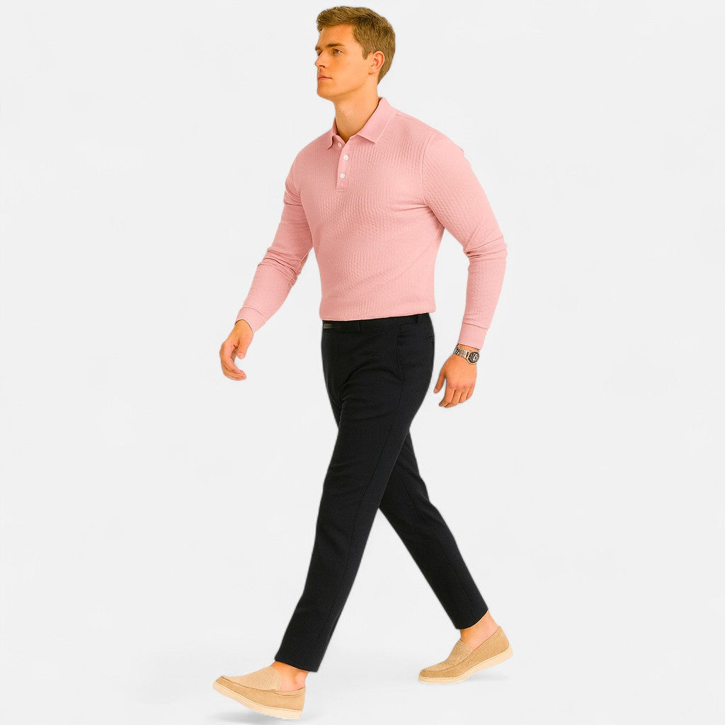 Etclair Mode | Men’s Jacquard Summer Polo