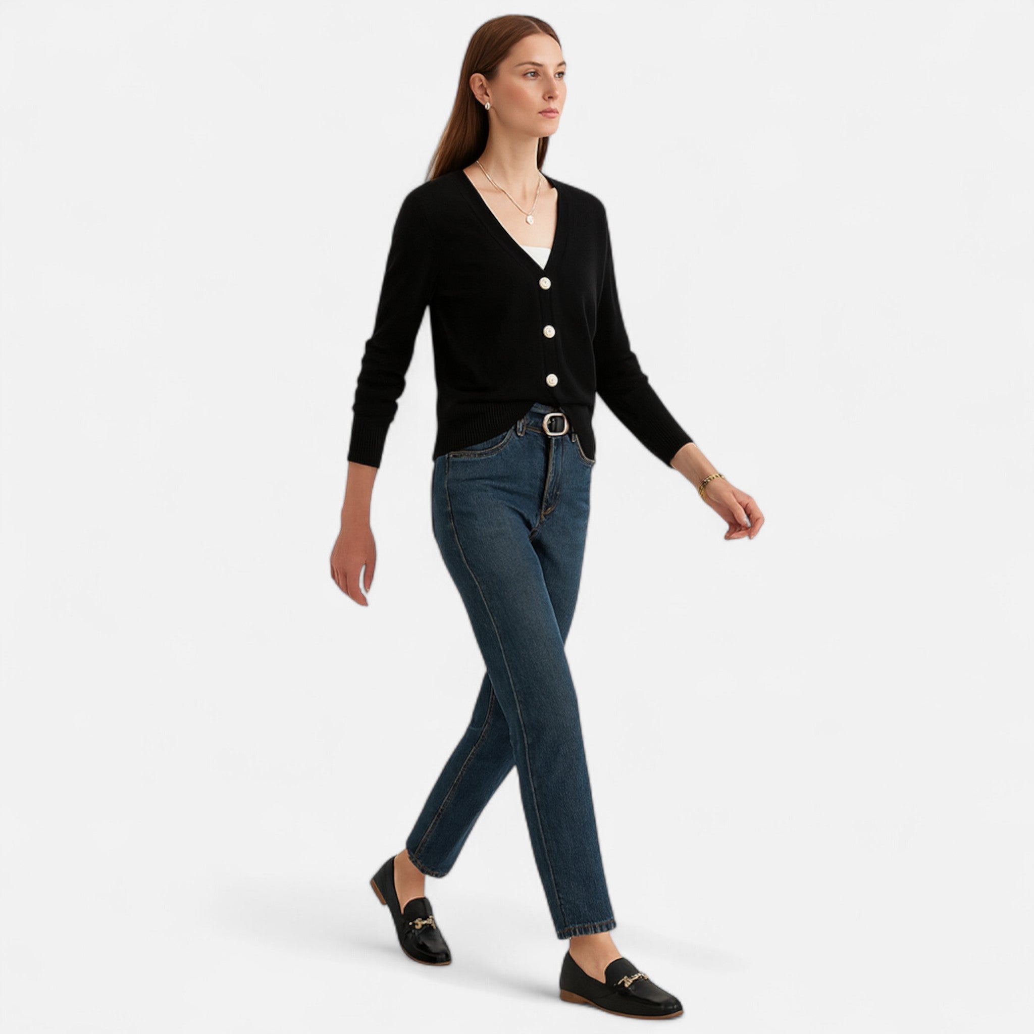 Etclair Mode | Women’s Elegant Button Cardigan