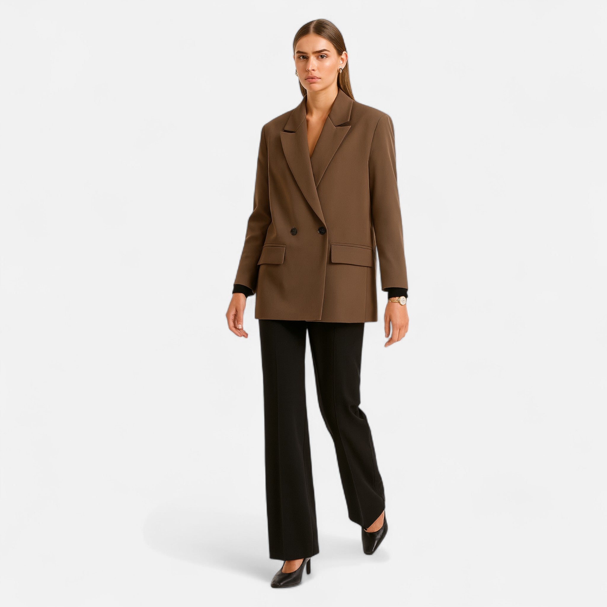 Etclair Mode | Women’s Double-Breasted Blazer