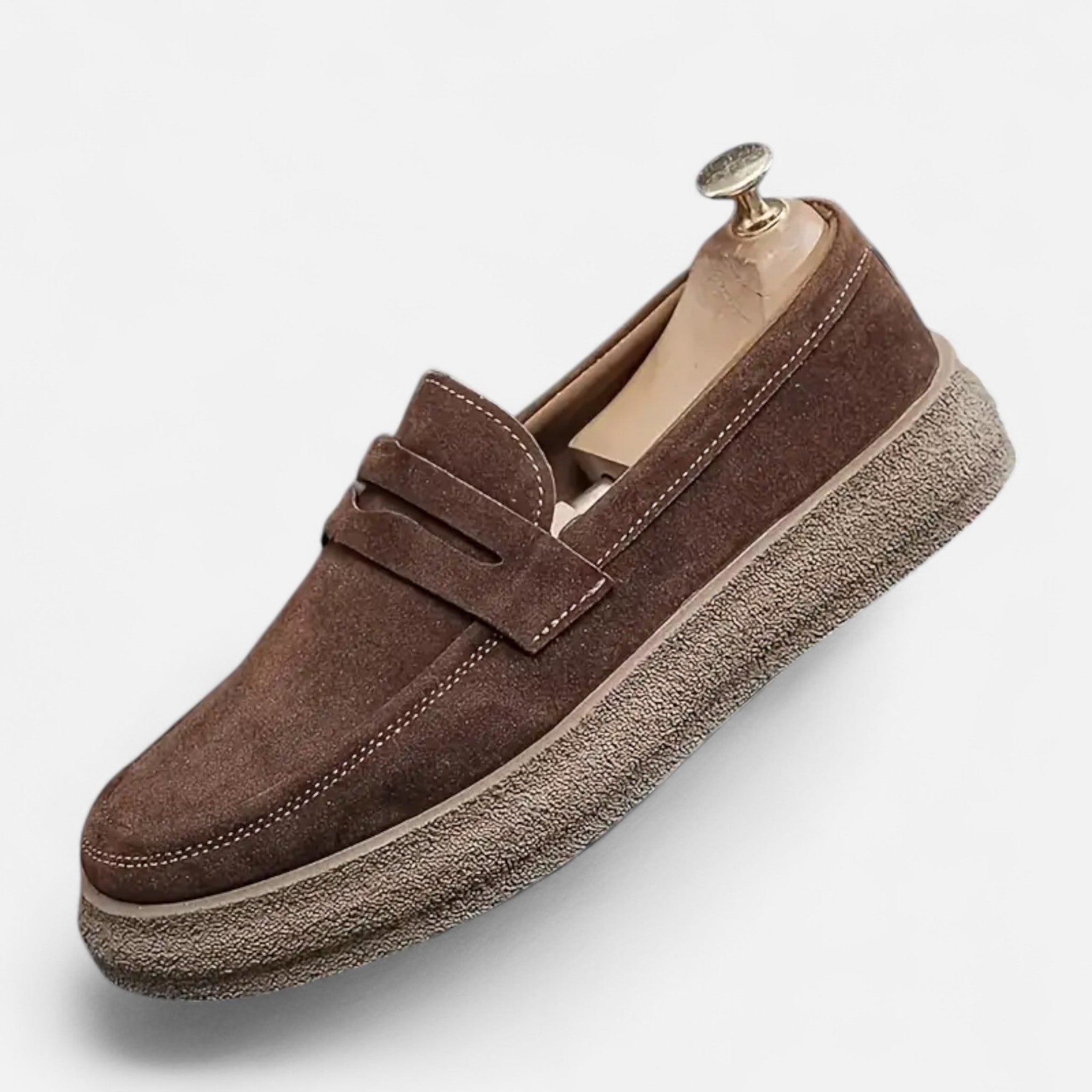 Etclair Mode | Men’s Classic Loafers with Buckle Detail