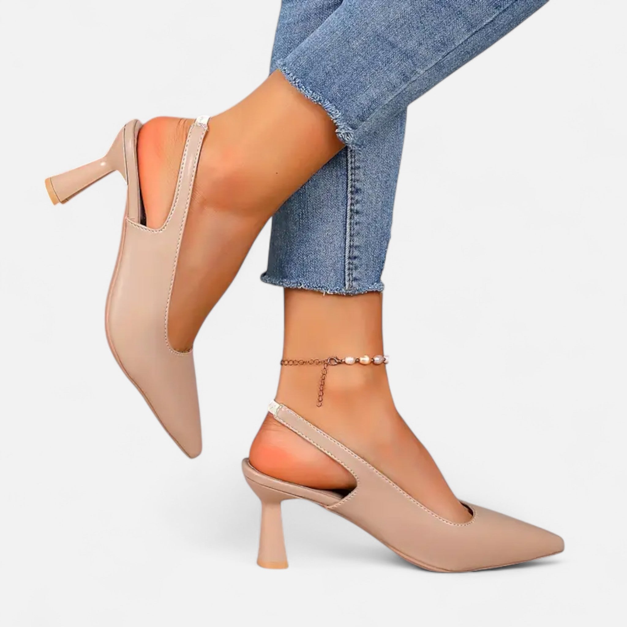 Etclair Mode | Women’s Elegant Pointed Slingbacks