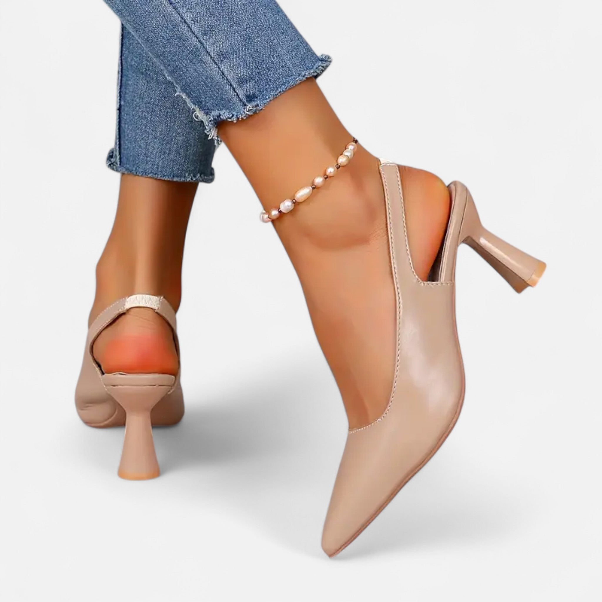 Etclair Mode | Women’s Elegant Pointed Slingbacks