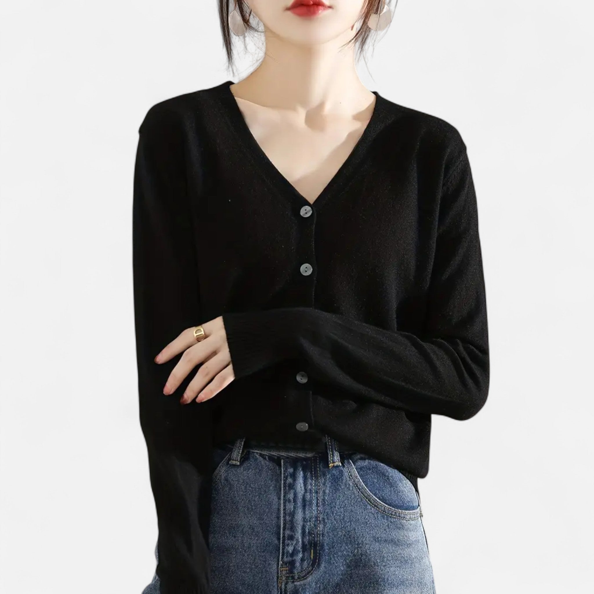 Etclair Mode | Women’s Classic Long Sleeve Cardigan