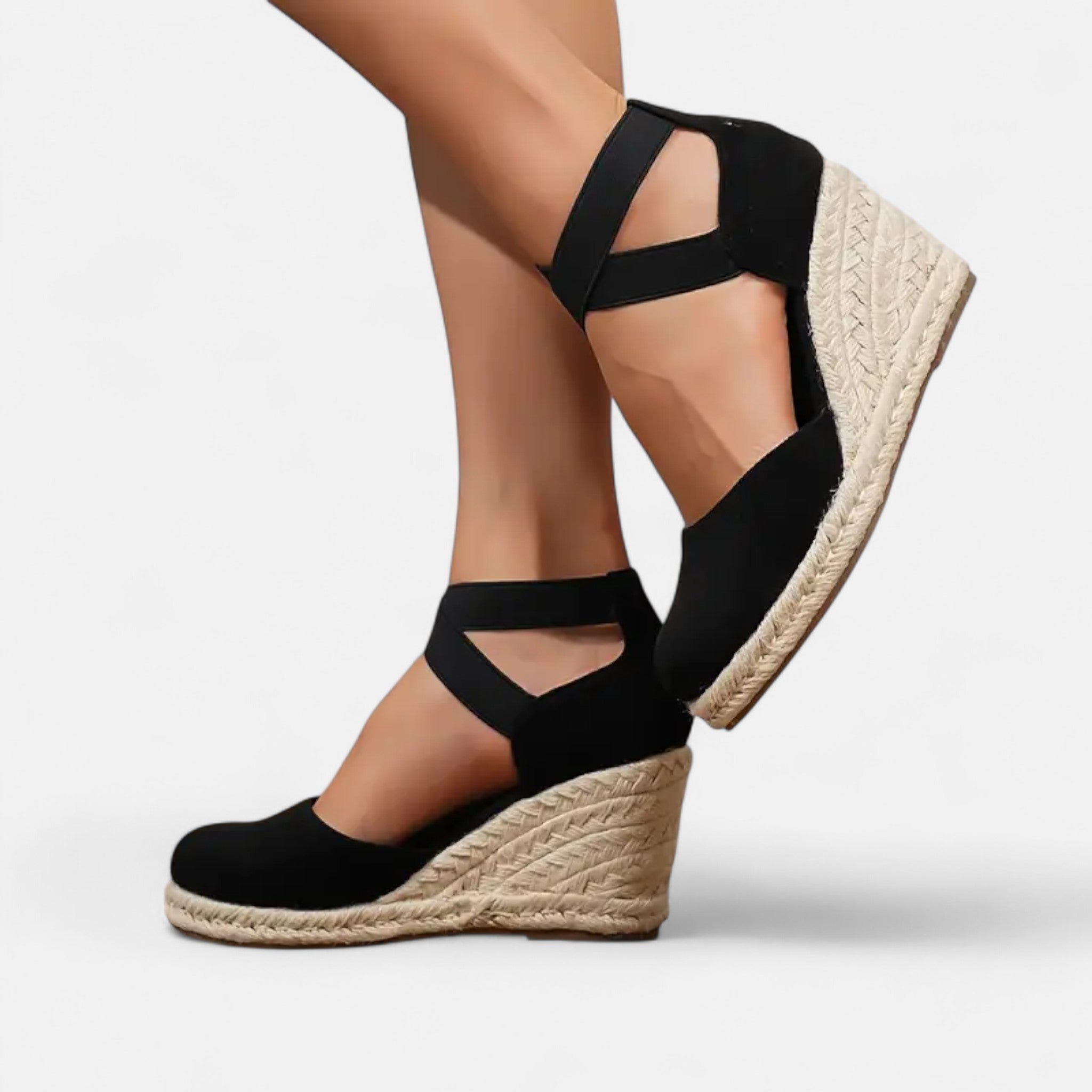 Etclair Mode | Women’s Closed-Toe Wedge Espadrilles
