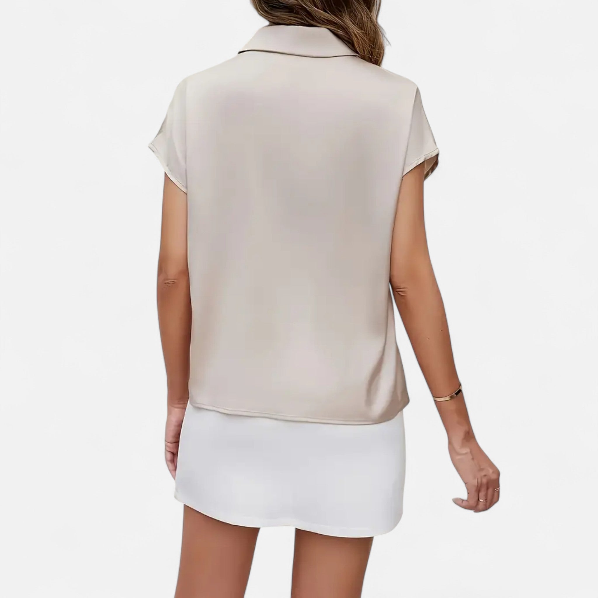 Etclair Mode | Women’s Heritage Satin Workwear Top