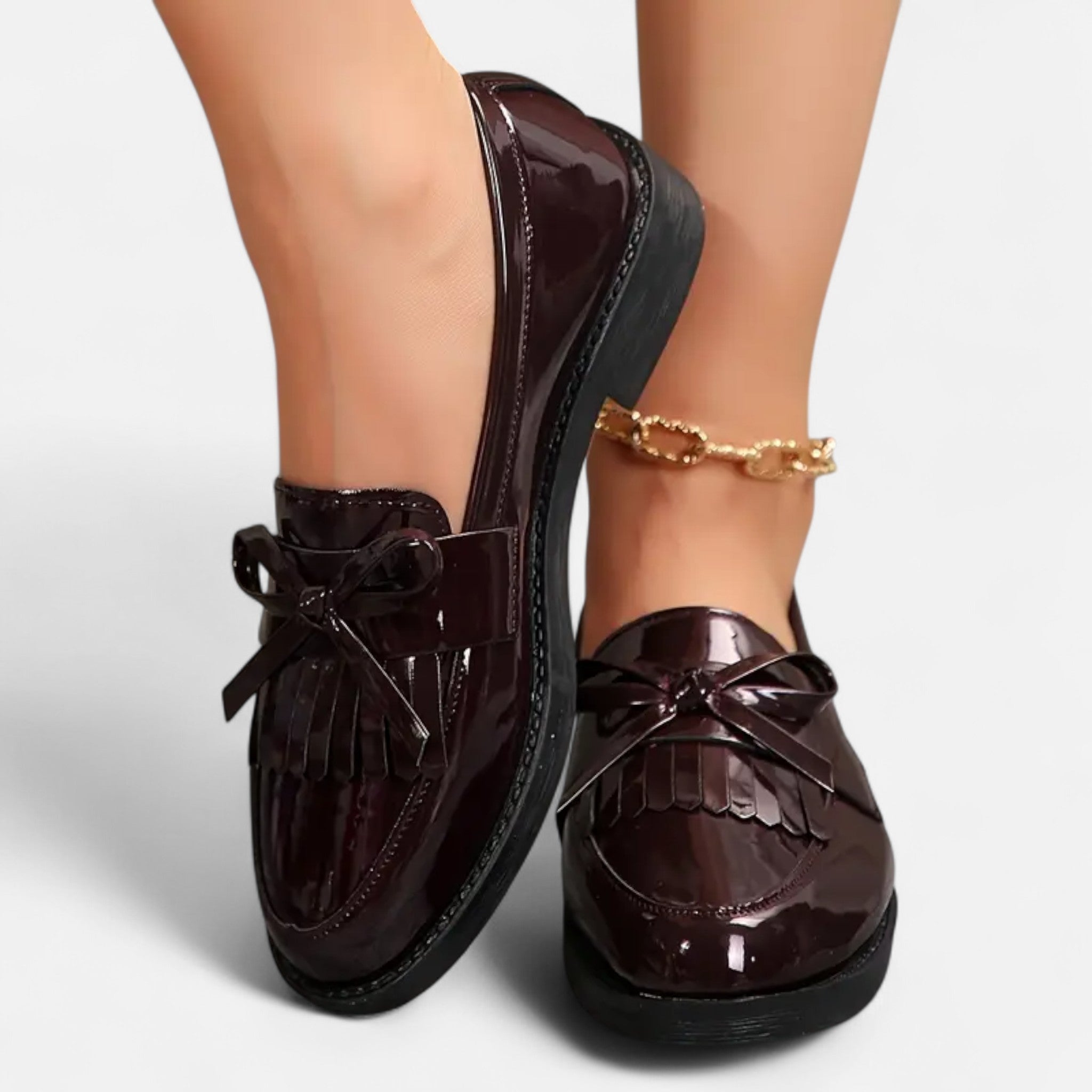 Etclair Mode | Women’s Tassel Bow Loafers