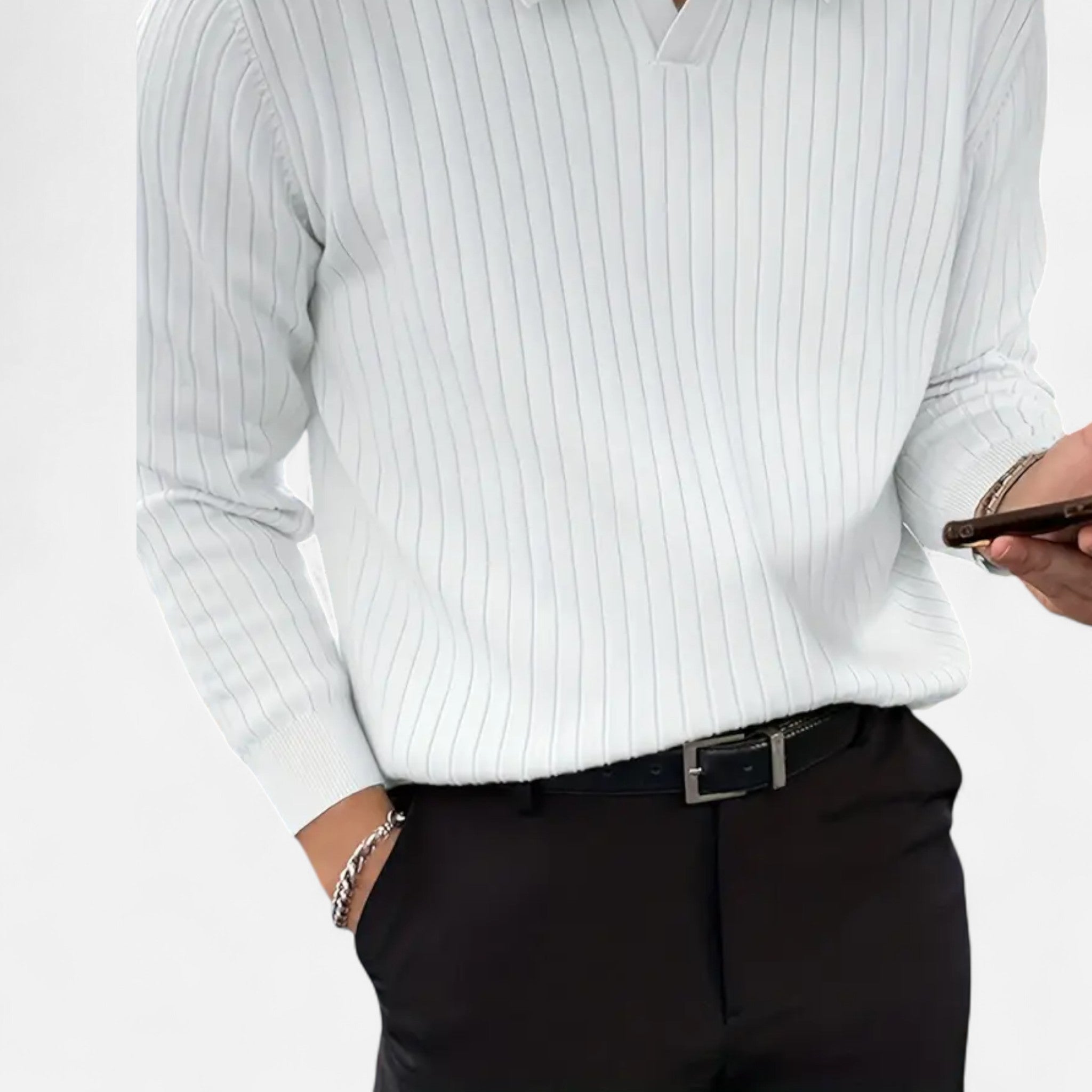 Etclair Mode | Men’s Classic Collar Knit Pullover