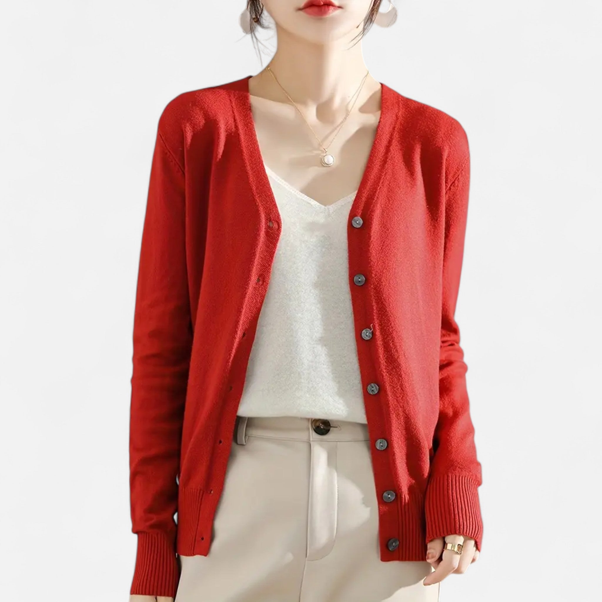 Etclair Mode | Women’s Classic Long Sleeve Cardigan