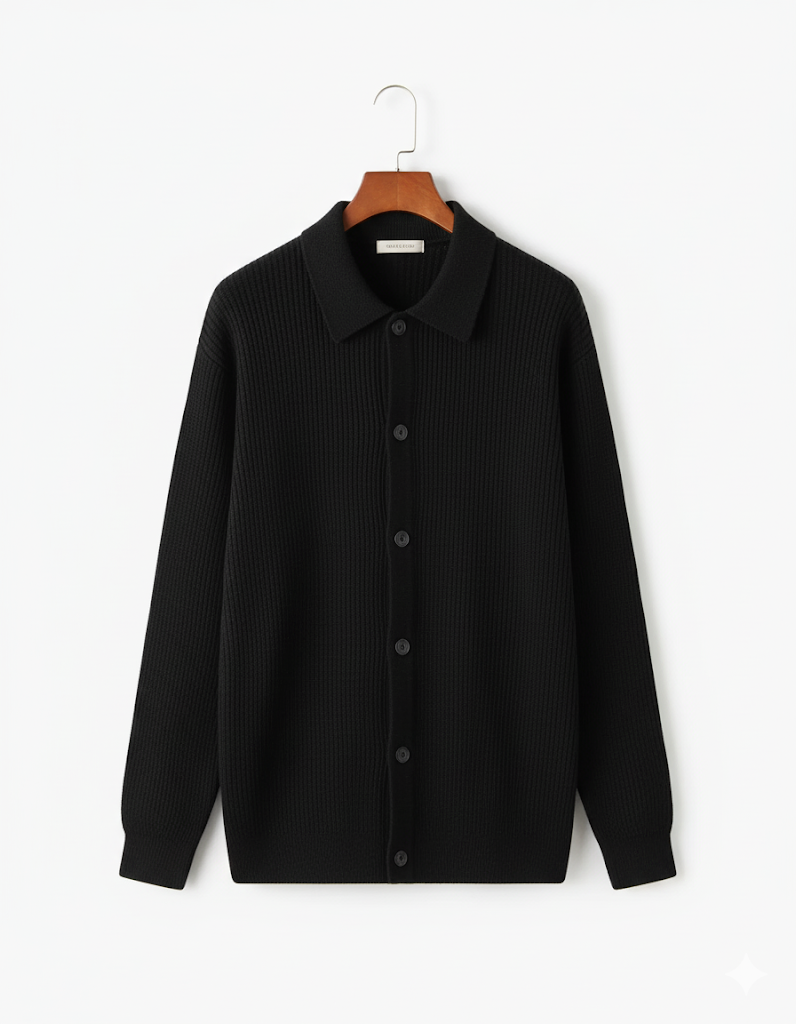 Etclair Mode | Men’s Classic Lapel Knit Cardigan